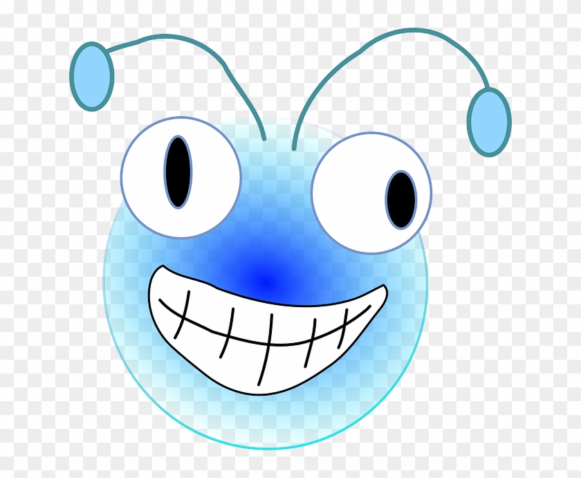 Head, Eyes, Happy, Face, Cartoon, Antenna, Bugs, Bug - Bug Cartoon Shower Curtain #1142979