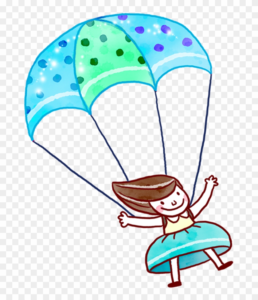 Parachute Drawing Cartoon Parachuting Clip Art - Cute Cartoon Parachute #1143015