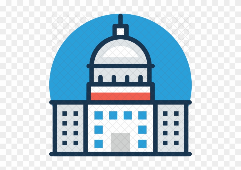 Washington Dc Icon - Us Capitol Building Clipart #1143185