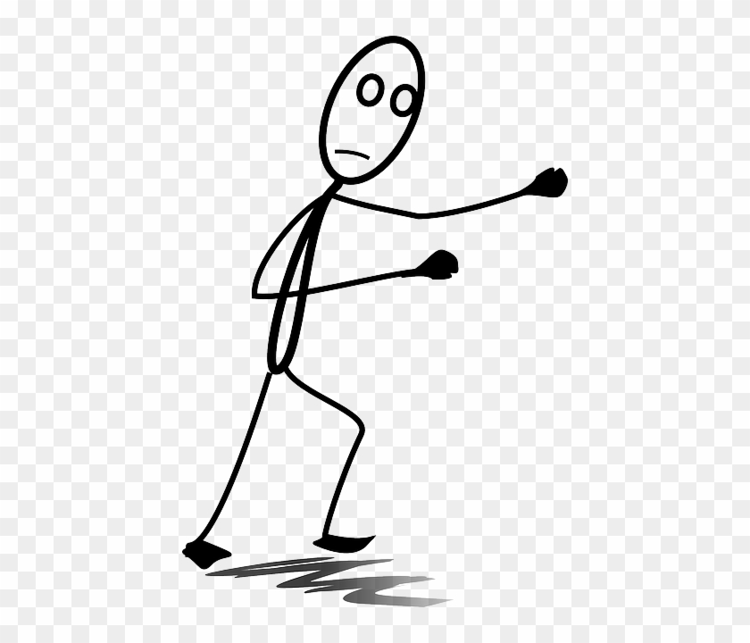 Stick Man For Imessage Messages Sticker-4 - Stick Figures Fighting Png #1143187