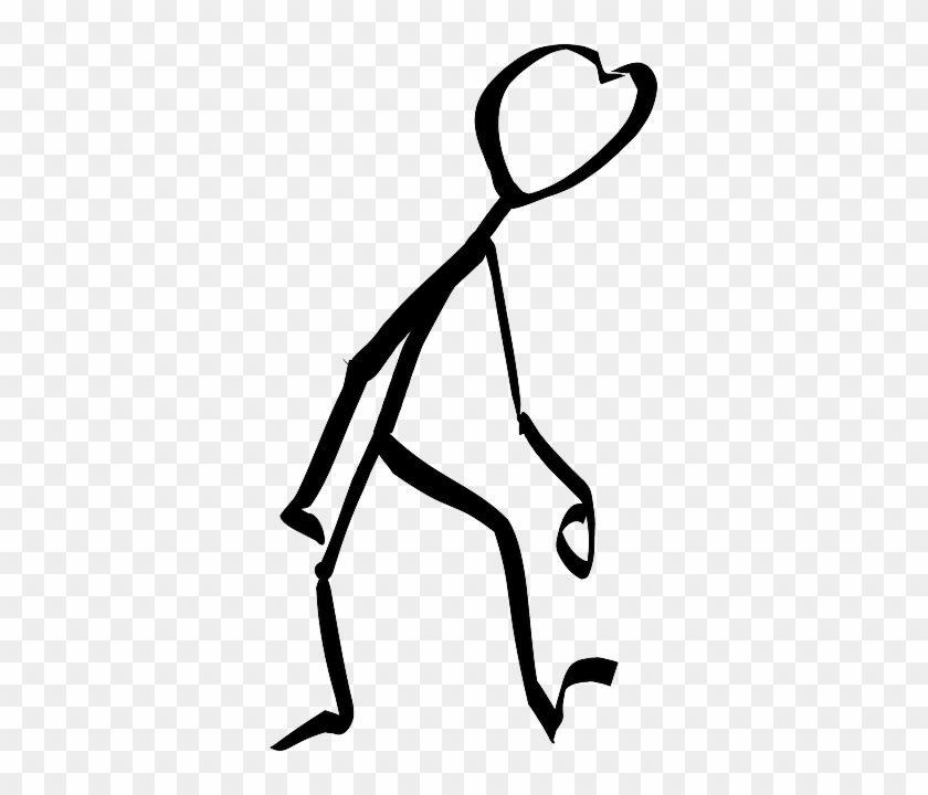 Walking Stickman, Stick Figure, Matchstick Man, Tired, - Tired Of Chronic Pain #1143188