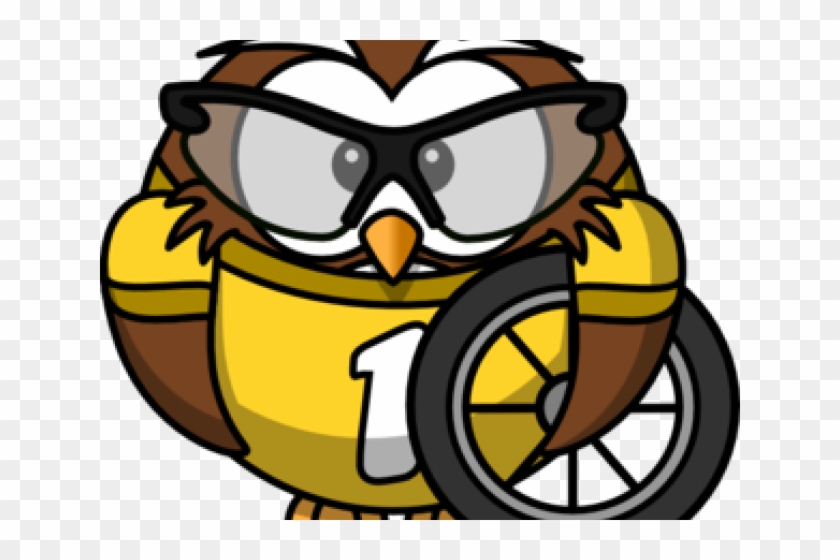 Owl Clipart Exercise - Cycling Owl Throw Blanket #1143200