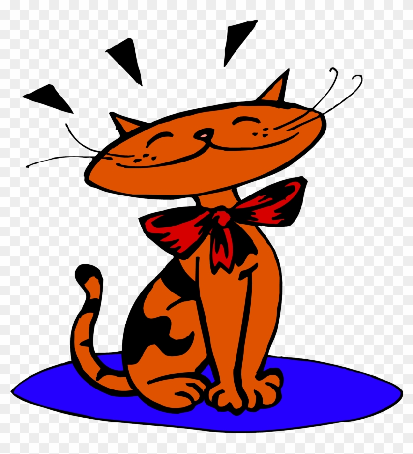 Emotions - Cat On The Mat Clip Art #1143235