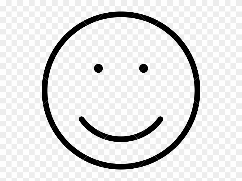 Smiley Face Outline - Cara Sonriente Sin Fondo #1143354