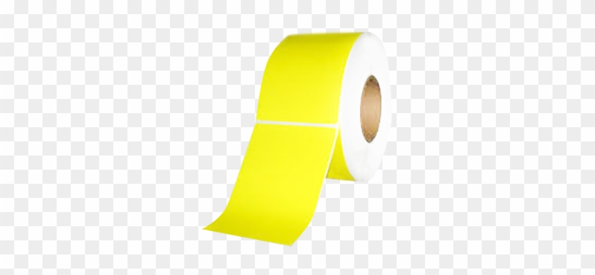 Thermal Transfer Label 4×6″ Yellow - Toilet Paper #1143471