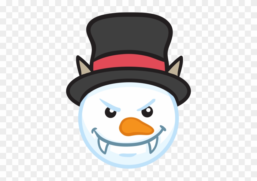 Snowman Face Stickers - Smiley #1143503