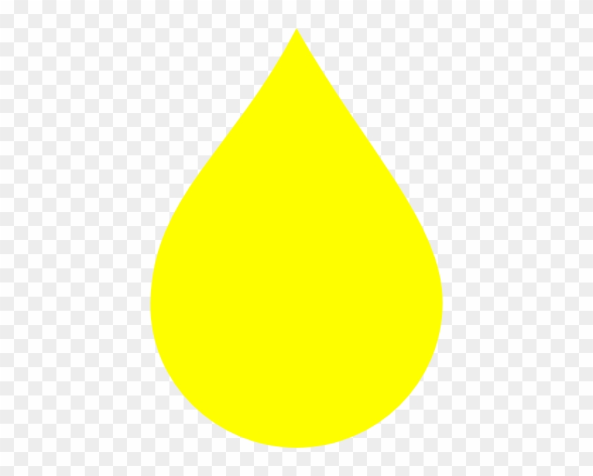 Yellow Water Cliparts - Yellow Raindrop Clipart #1143522