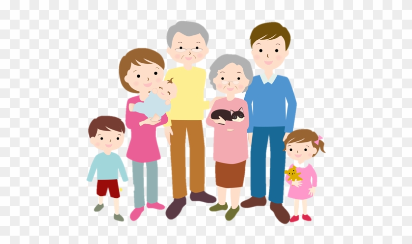 Of Family Planning - Family Cartoon With Grandparents #1143621