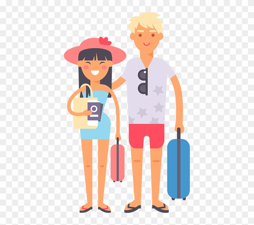 Honeymooners - Couple Travel Icon Png #1143623