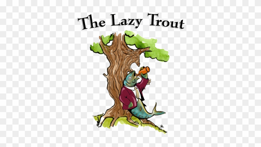 The Lazy Trout Logo - Tree Illustration #1143660
