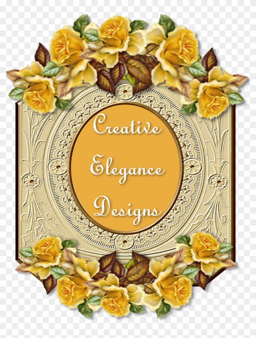 Creative Elegance Designs Frames - Yellow Rose Collage Shower Curtain #1143727