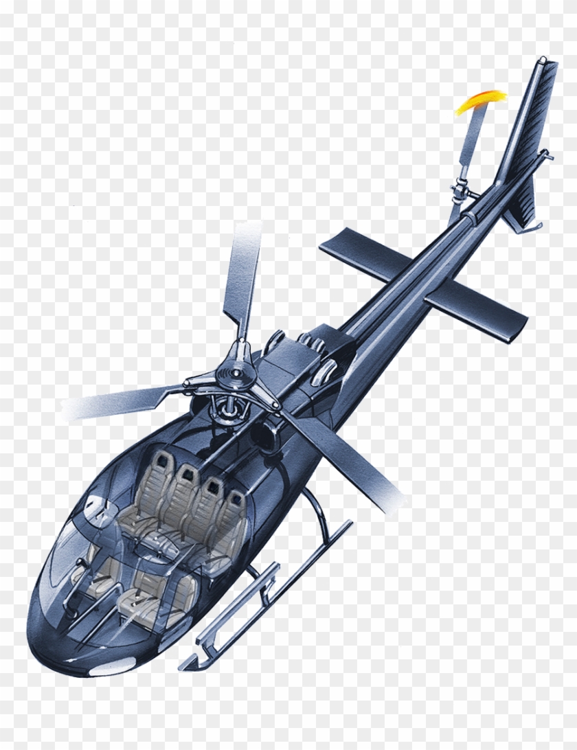 Top View Helicopter Png Clipart - Helicopter Rotor #1143741