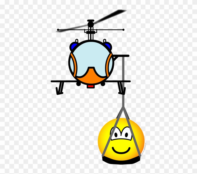 Rescue Helicopter Emoticon - Smiley Helicopter #1143769