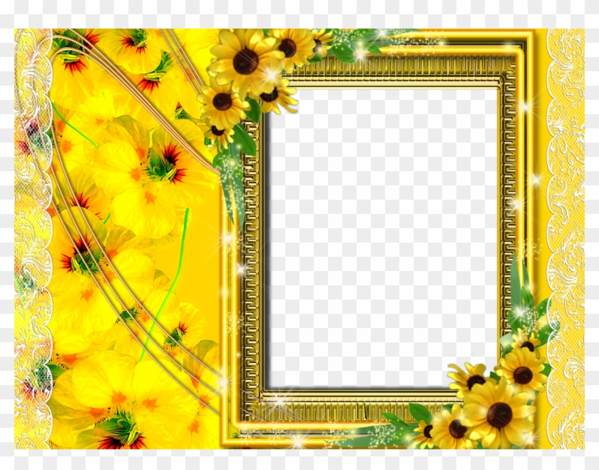 Frame Flowers - Flowers Photo Frames Png #1143788