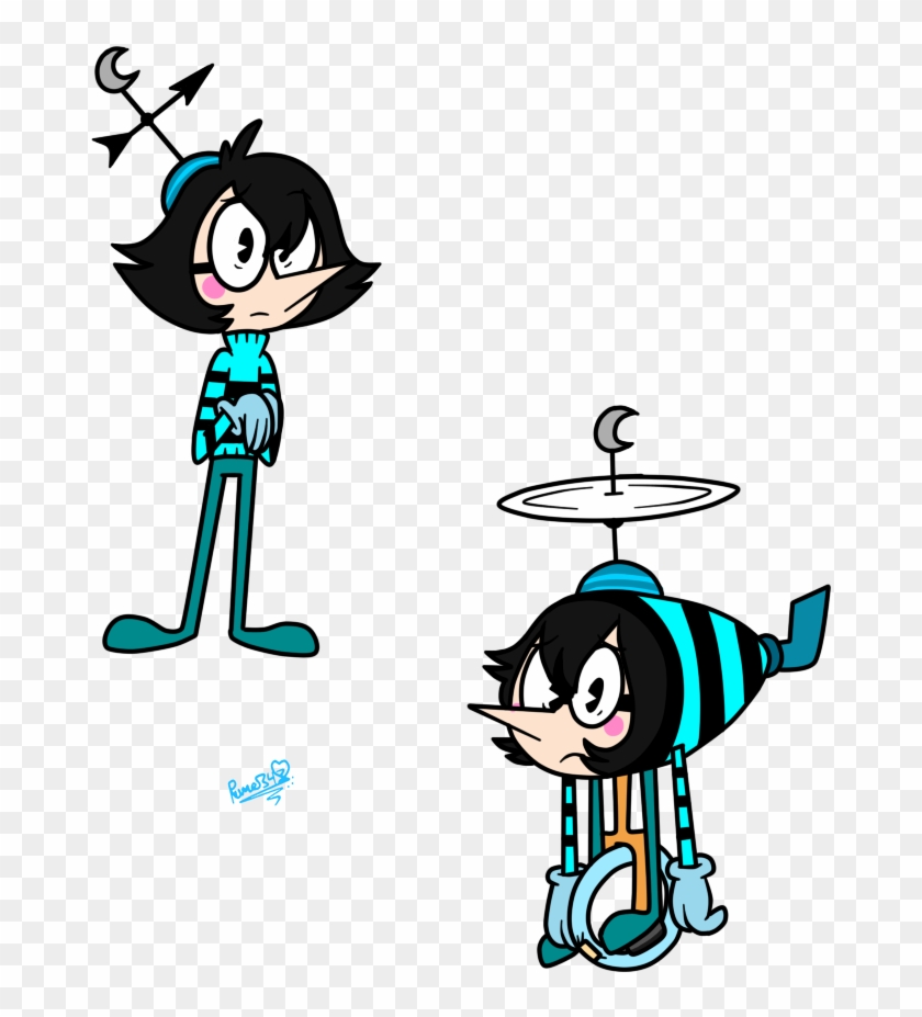 Oliver In Normal And Helicopter Form By Amazing Girl - Cartoon #1143792