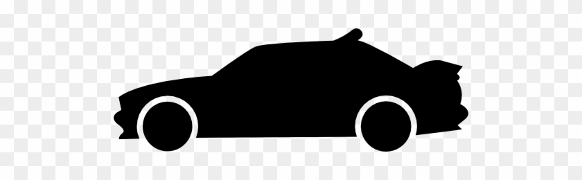 Racing Car Side View Silhouette Free Icon - Car Free Vector Silhouette #1143838