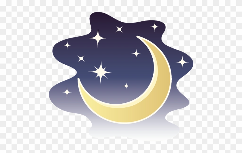 Moon And Stars Of Night Icons - Night #1143880