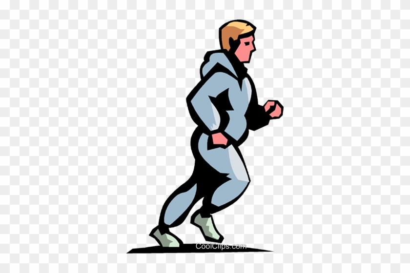 Man Jogging Royalty Free Vector Clip Art Illustration - Food #1143917