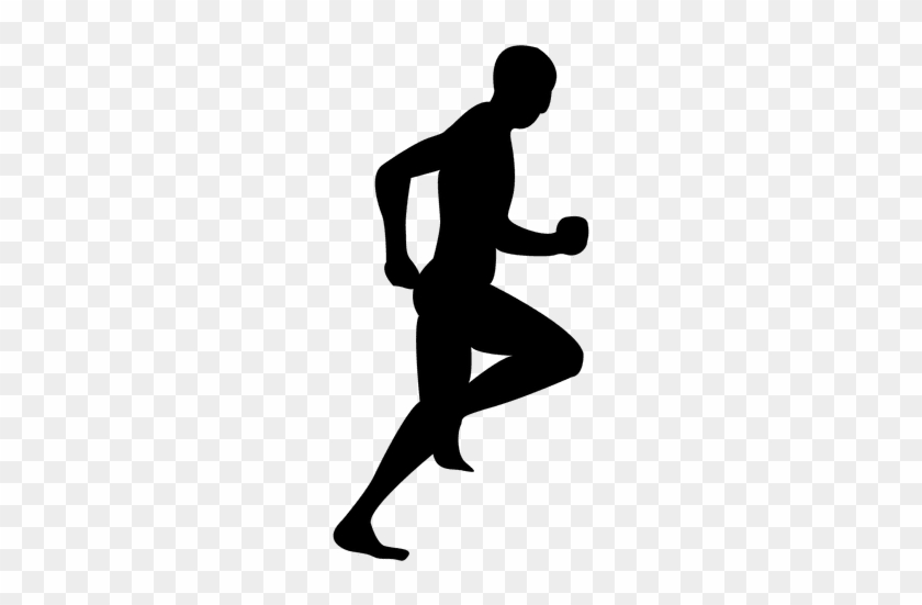 Jogging Sport Running Logo Clip Art - Man Jogging White Png #1143919