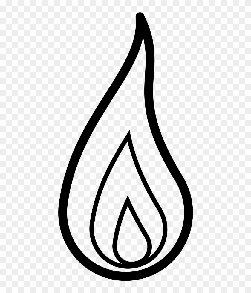 Flame Clip Art - Flame Clipart Black And White #189741