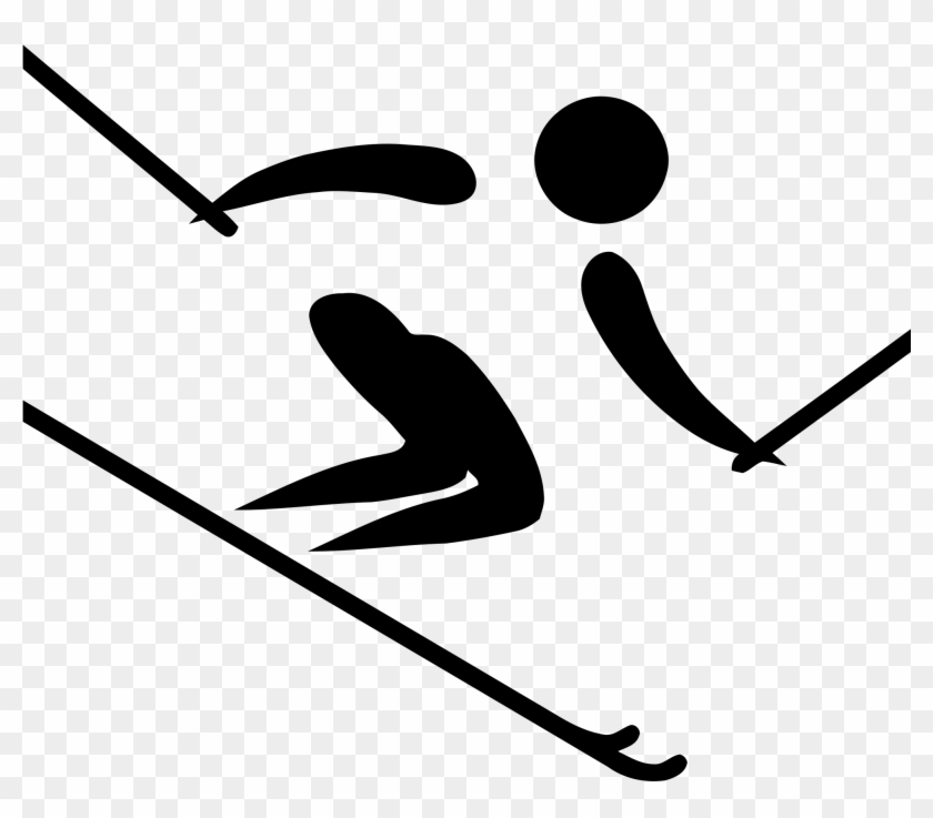 Skiing - Alpine Skiing Clipart #189790