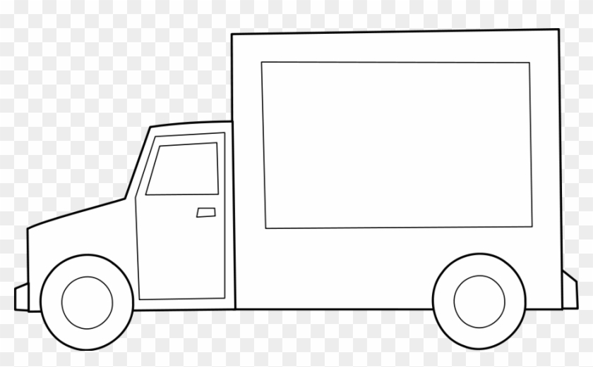 Truck Black And White Dump Truck Clipart Black And - Food Truck Clip Art Black And White #189819