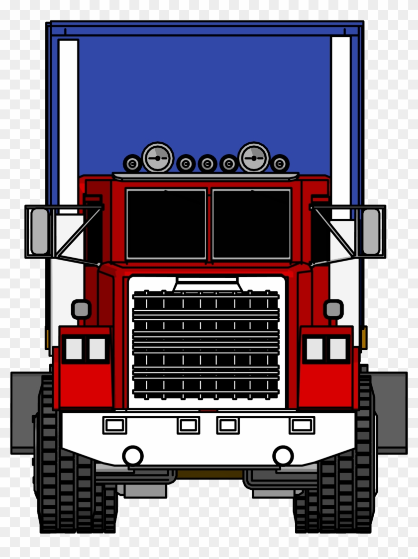 Industrial Truck Big Truck Clipart Png Image Front - Truck Front View Png #189829