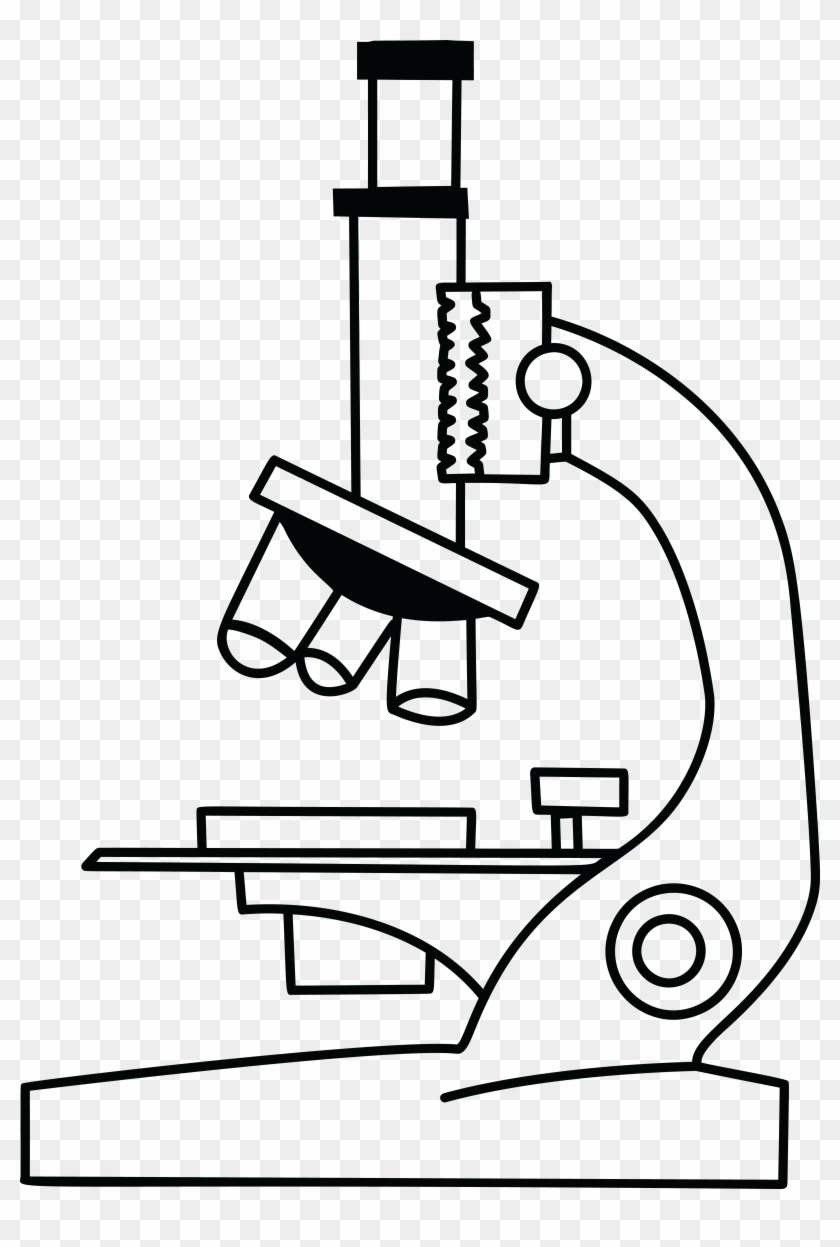 Clipart Jpg - Microscope Black And White #189833