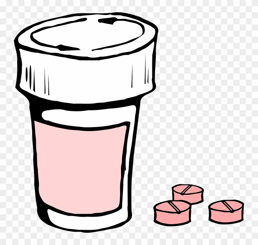 Drug Safety - Pill Bottle Clip Art #189844