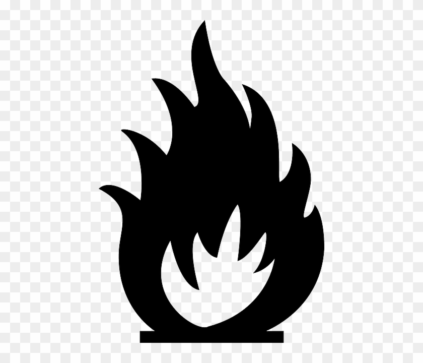 357 Fire Free Clipart Public - Flammable Packaging Symbol #189897