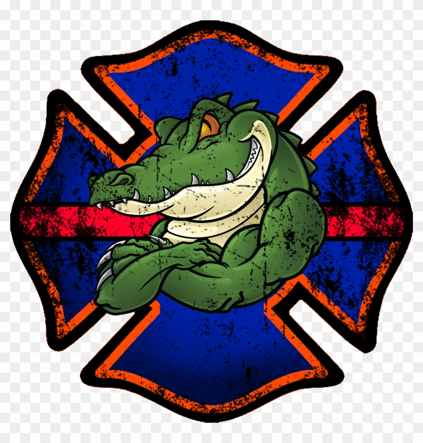 Florida Gator Firefighter Decal - Firefighter Got Your 6 #189916