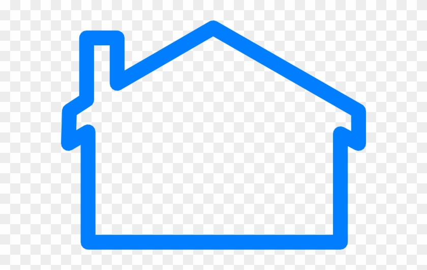 House Outline Blue House Clip Art At Vector Clip Art - House #189921