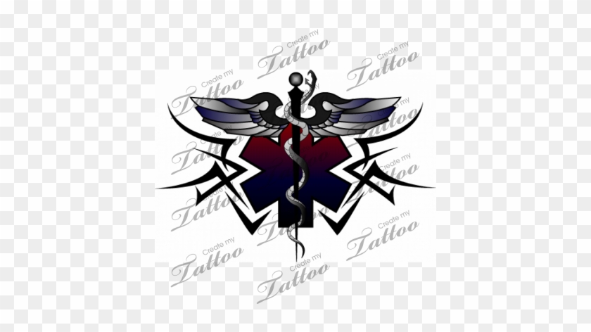 Ems Tattoo, I Would Definitely Consider This One - Medical Tribal Tattoo Designs #189996