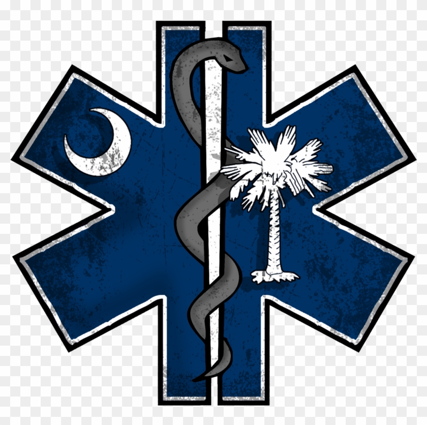 South Carolina Ems Decal - South Carolina State Flag #190000