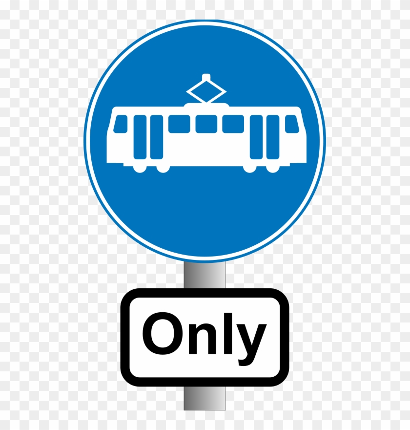 Road Sign Graphics Clipart - Tram Sign #190058