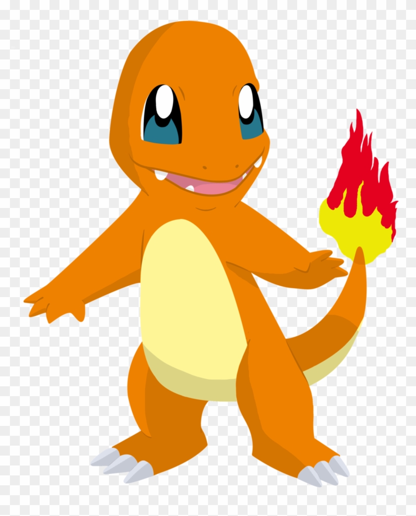 Charmander Fire Clipart - Charmander Cartoon #190077