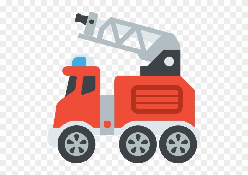 Fire Engine Emoji Vector Icon - Firetruck Emoji #190158