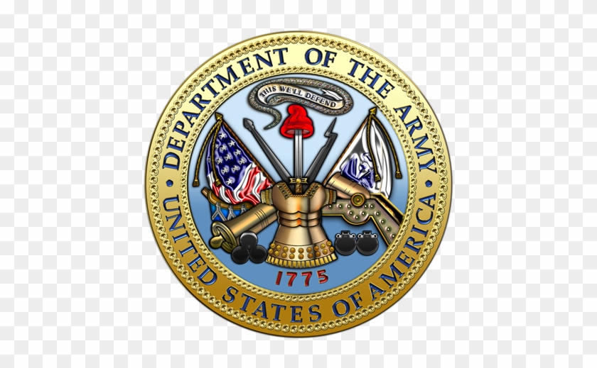 Military Insignia 3d - Seal Of The Army #190212