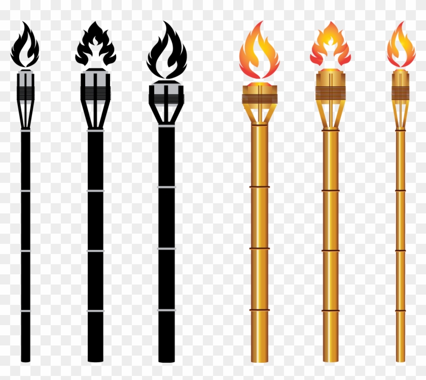 Vector Tiki Torch Carrier - Draw A Tiki Torch #190292