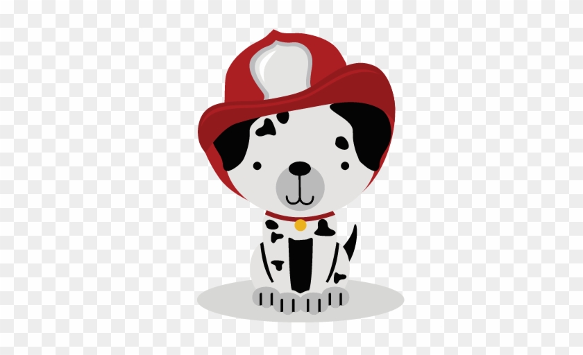 Firefighter Puppy Svg Cut File For Scrabpbooking Puppy - Baby Firefighter Clipart #190307