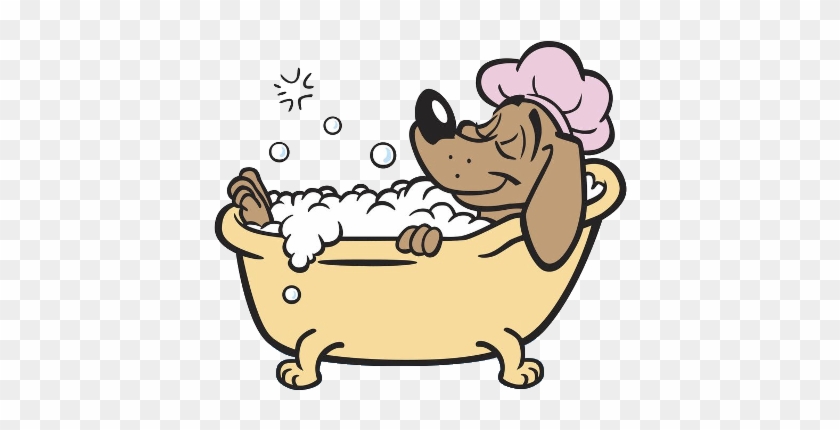 Dog Bath Clipart - Dog Taking A Bath #190317