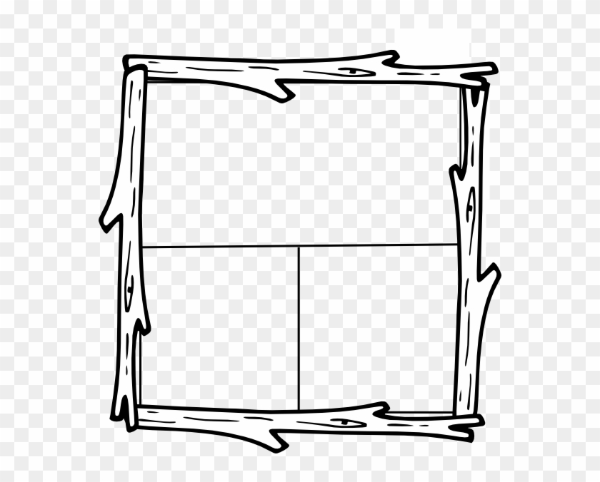 Logging Clip Art - Wood Border Clip Art Black And White #190392