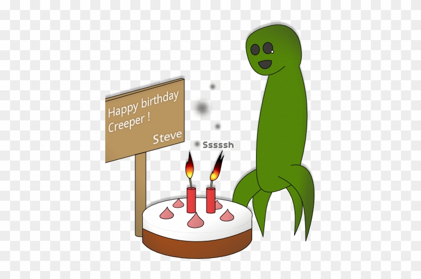Happy Birthday Creeper By Pac-miam - Funny Happy Birthday Images Minecraft #190447