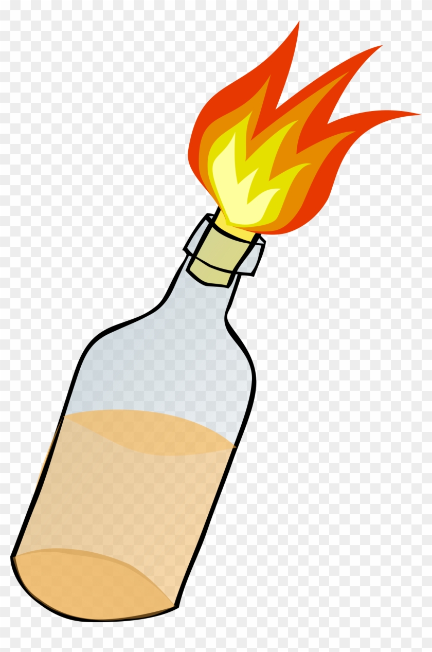 Onlinelabels Clip Art - Molotov Cocktail Clipart #190448