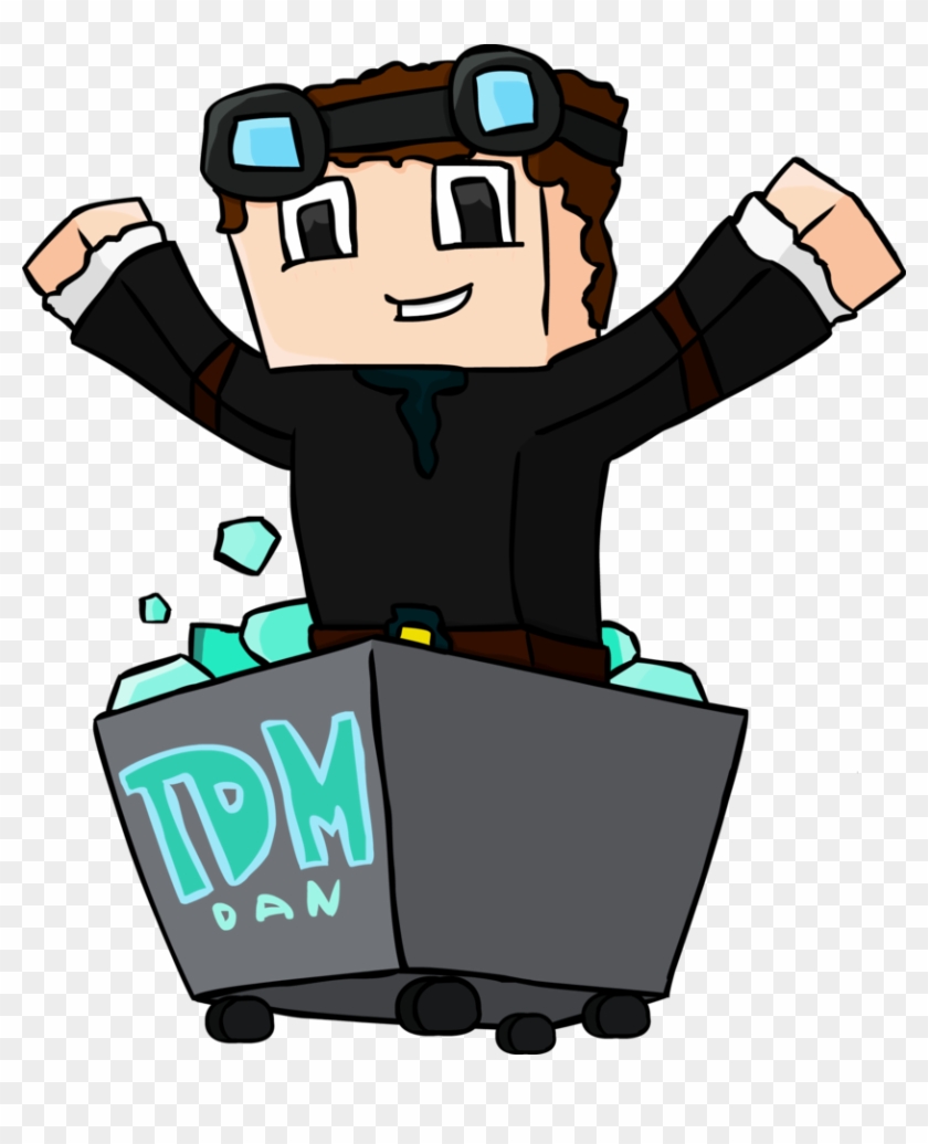 Dantdm By Biclawdesigns-d6 - Dan From The Diamond Minecart #190495