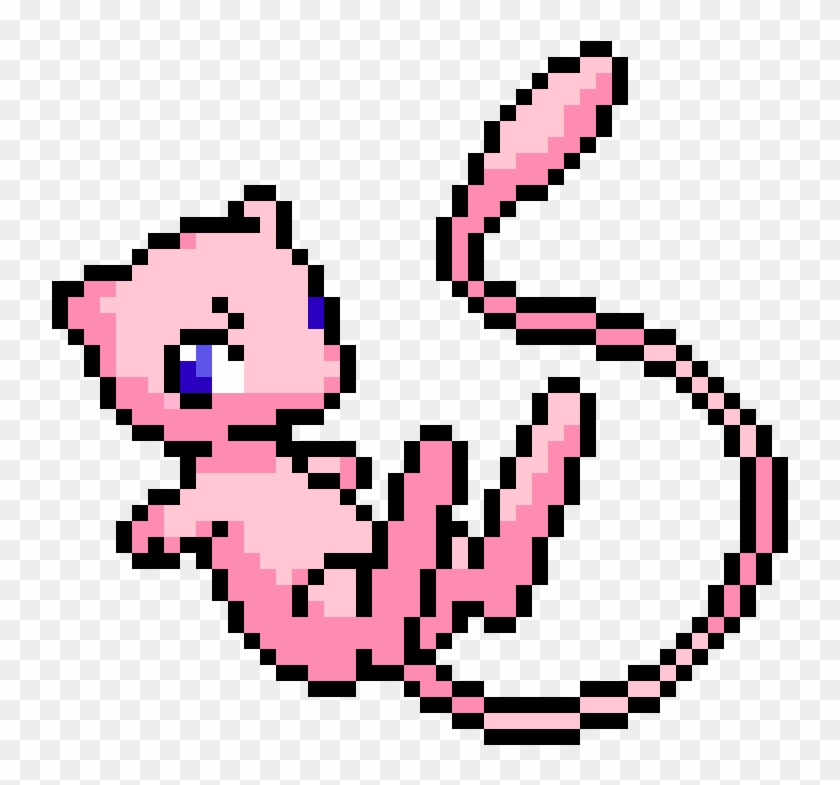 Pixel Pokemon Sprites By Clipart - Pixel Art Pokemon Mew #190528