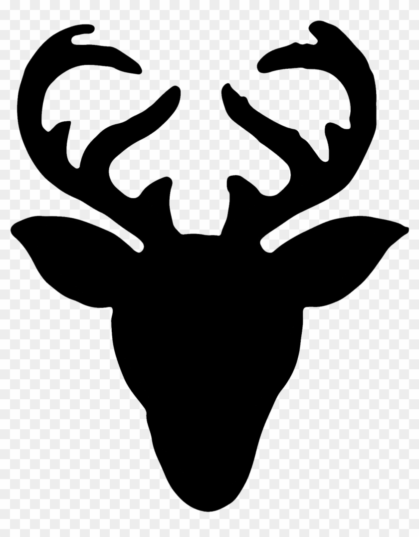 Reindeer Sign Reindeer Silhouette, Silhouettes And - Reindeer Head Silhouette Template #190589