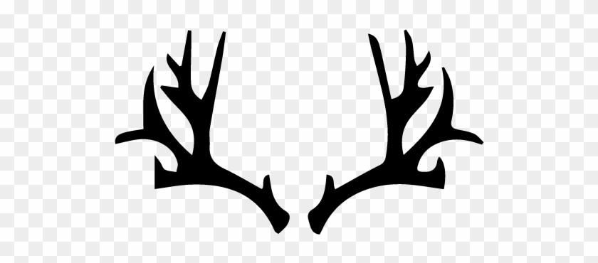 Deer Outline Clipart - Deer Antlers Tattoo Simple #190594