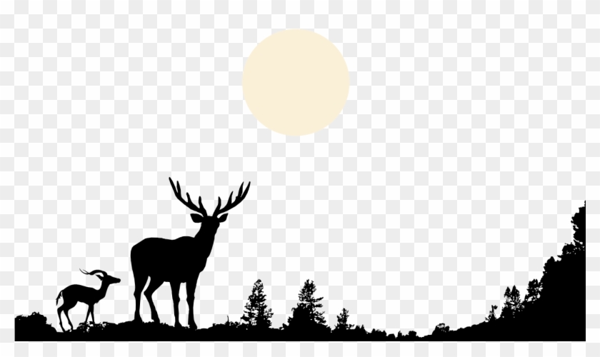 Deer Nature Wildlife Clip Art - Trees Beneath Us [book] #190628