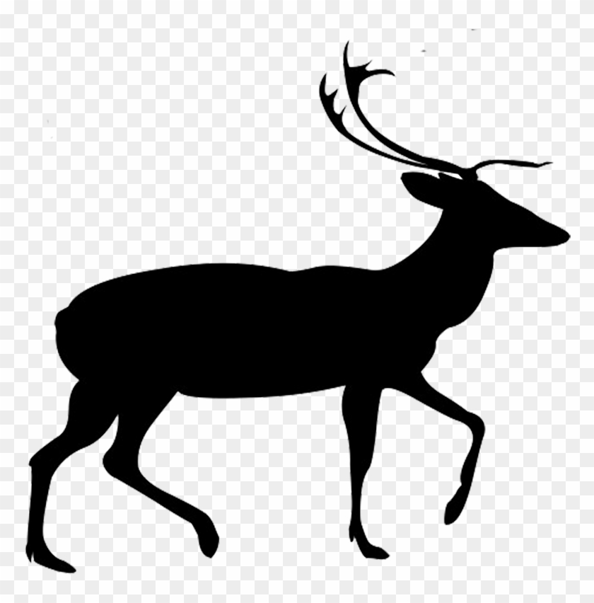 Animal Silhouette, Silhouette Clip Art - Hirsch-silhouette Mauspad #190631